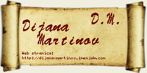 Dijana Martinov vizit kartica